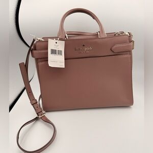Kate Spade medium‎ satchel Staci Brown Leather Handbag NWT